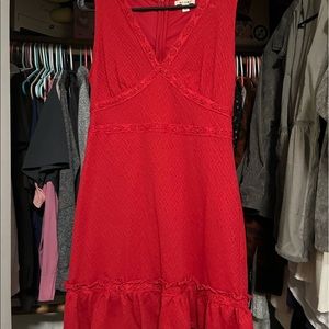 Red boutique mini dress